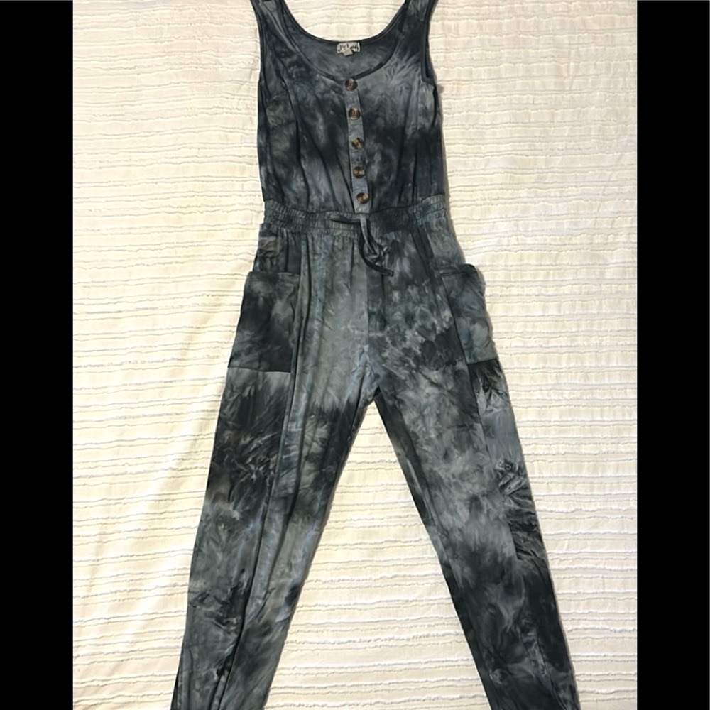 J for Justify-Blue Tie Dye jumpsuit